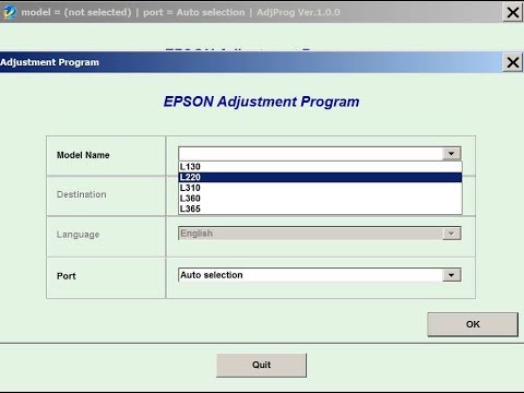 Epson adjustment program resetter l360